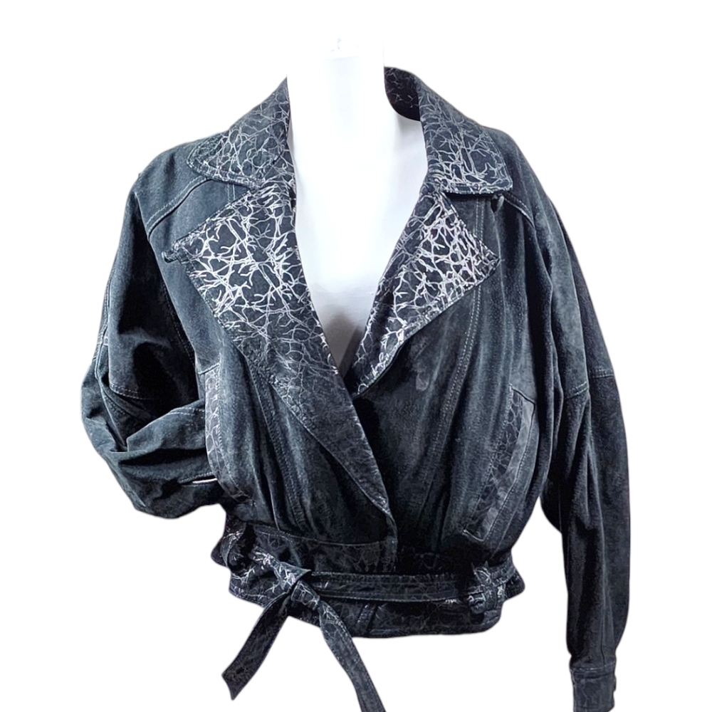Vintage Byrnes & Baker Leather Jacket Coat